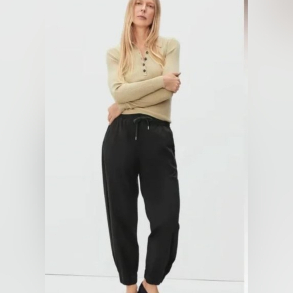 Everlane The Easy Joggers Pants Organic Cotton Black Small NWT - Picture 13 of 13